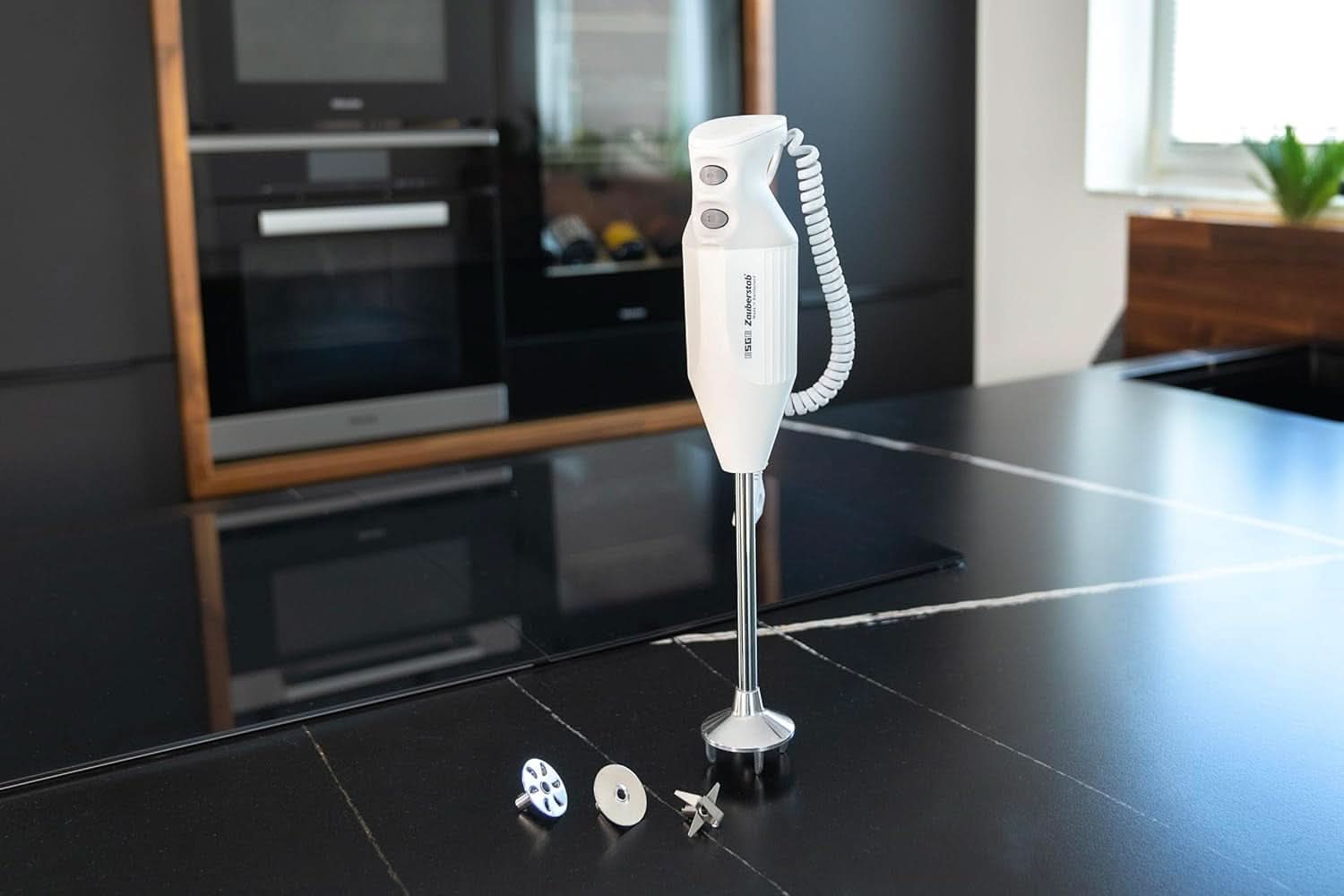 ESGE Zauberstab P 200 Profi, Stabmixer Weiß Inkl. Zubehör, Bis Zu 17.000 U/Min, 90860, Weiß/Grau Kitchen Naty Shop