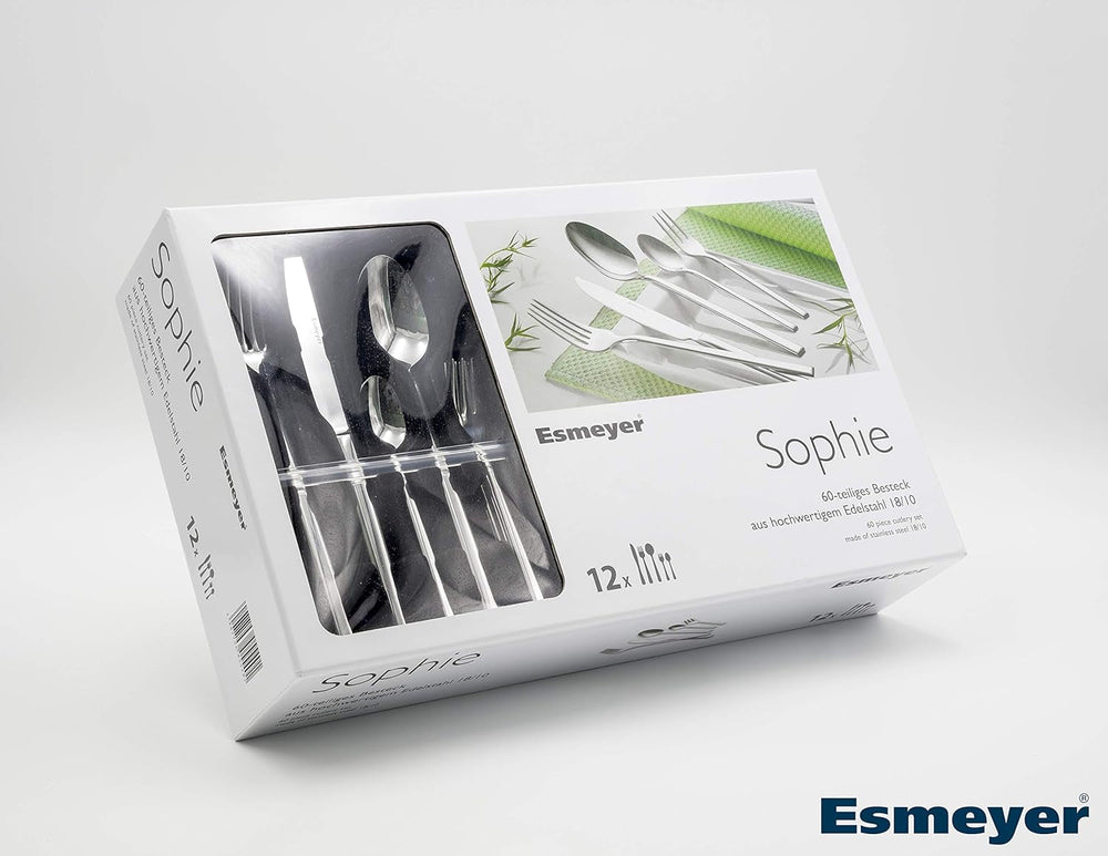 199-830 Set de tacâmuri din 60 părți Sophie, lustruit în cutia cadou, Bucatarie Naty Shop