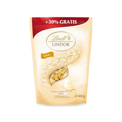 Lindt Schokolade LINDOR weiße Kugeln, 400 Gramm, 30 Kugeln Pralinen Naty Shop 400 Gramm