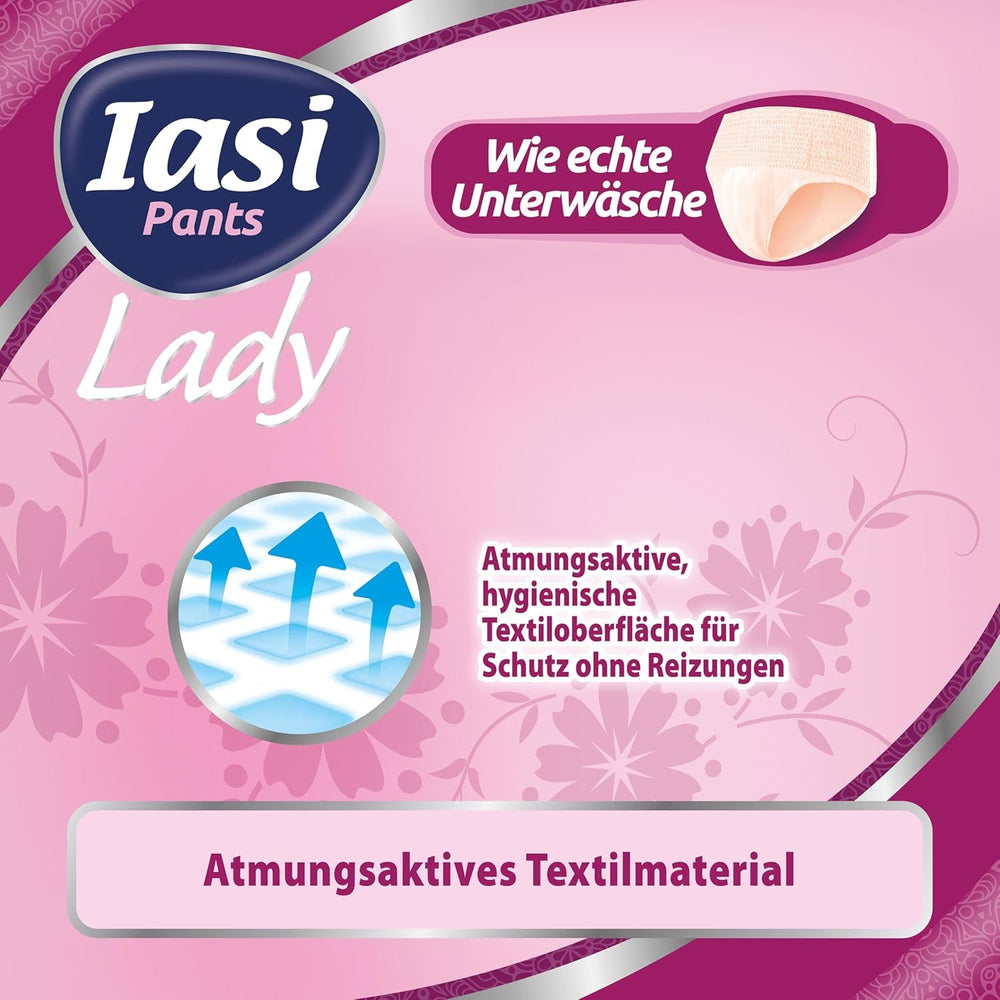 Pantaloni LADY, 48 de pantaloni de incontinență urinară de unică folosință, absorbție Plus, mărimea S pentru femei, 48 de bucăți