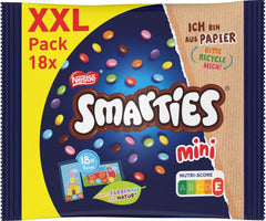Nestlé SMARTIES Mini XXL, Farbige Schokoladenstückchen, 259 Gramm Pralinen Naty Shop