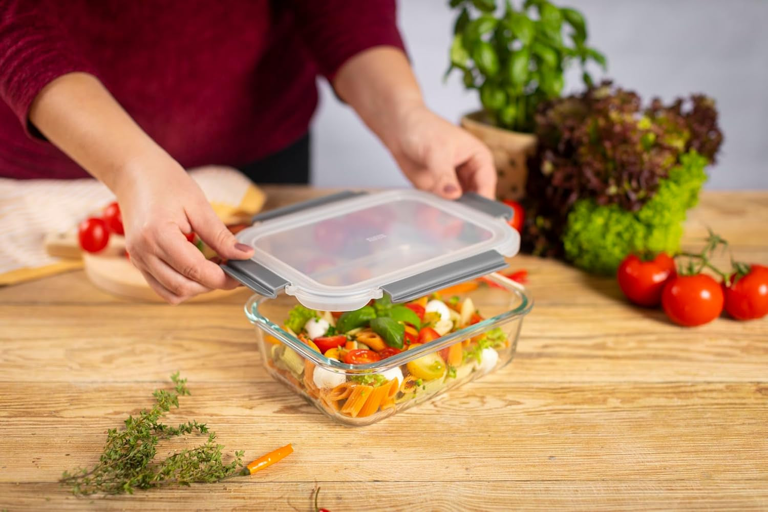 KUHN RIKON 24031 Borcan de sticlă, sticlă, transparent Cutii depozitare alimente Naty Shop