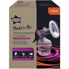 Tommee Tippee Handmilchpumpe „Made for Me“, ergonomischer Griff, BPA-frei, transparent Zubehör Essen und Stillen Bebe Naty Shop