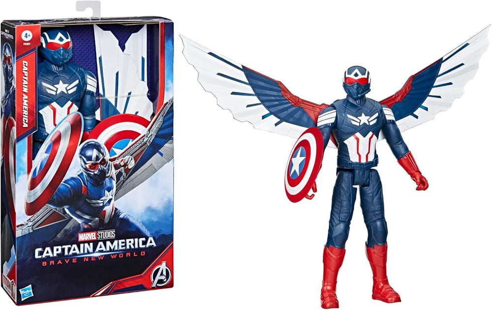 Marvel Studios Captain America Brave New World, Captain America Deluxe Actionfigur, 30 cm Actionfiguren Naty Shop