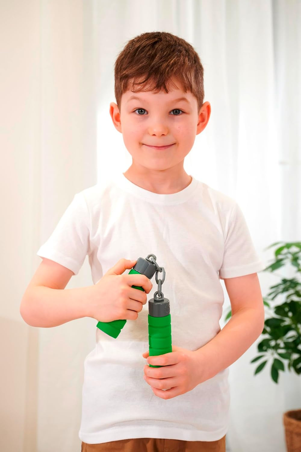 Next Ninja Nunchaku, Sound, Griff mit weichem Material umwickelt, 13cm, Rollenspiel, ab 3 Jahren, grün Actionfiguren Naty Shop