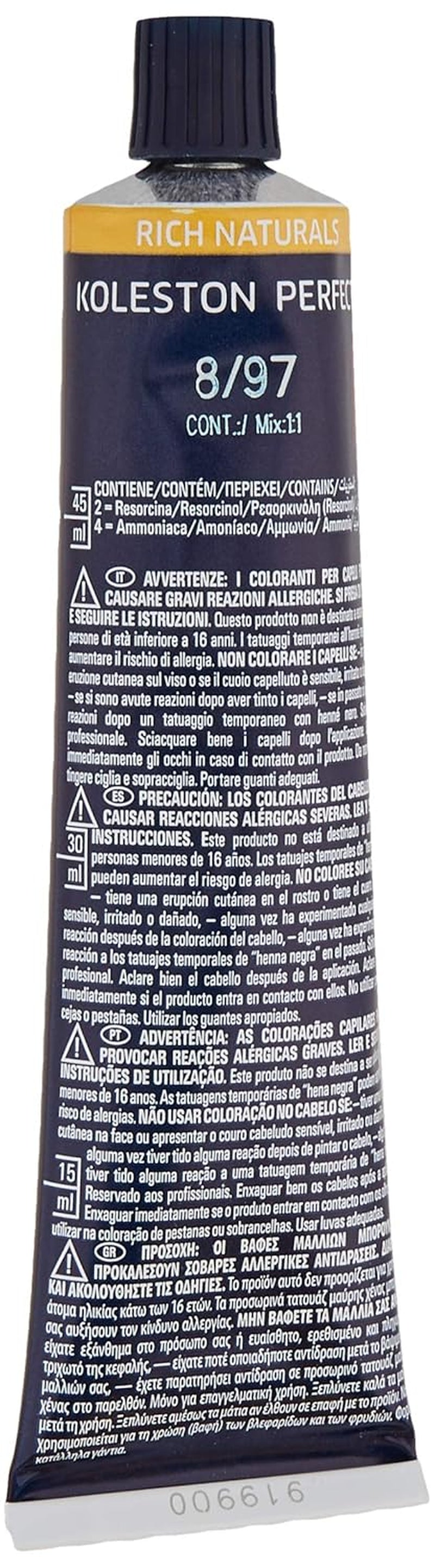 Wella Koleston Perfect Hair Colour Pure Naturals, 60 ml