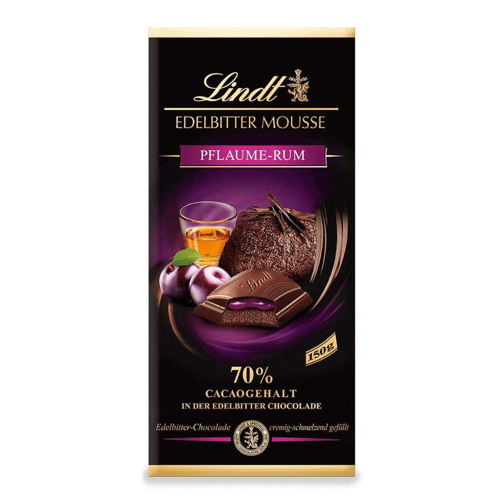Mousse de ciocolată neagră Lindt cu chili și vișine | Baton 150g | Cu 70% conținut de cacao și umplutură de mousse de ciocolată neagră și chili cu vișine | Baton de ciocolată | Ciocolată neagră