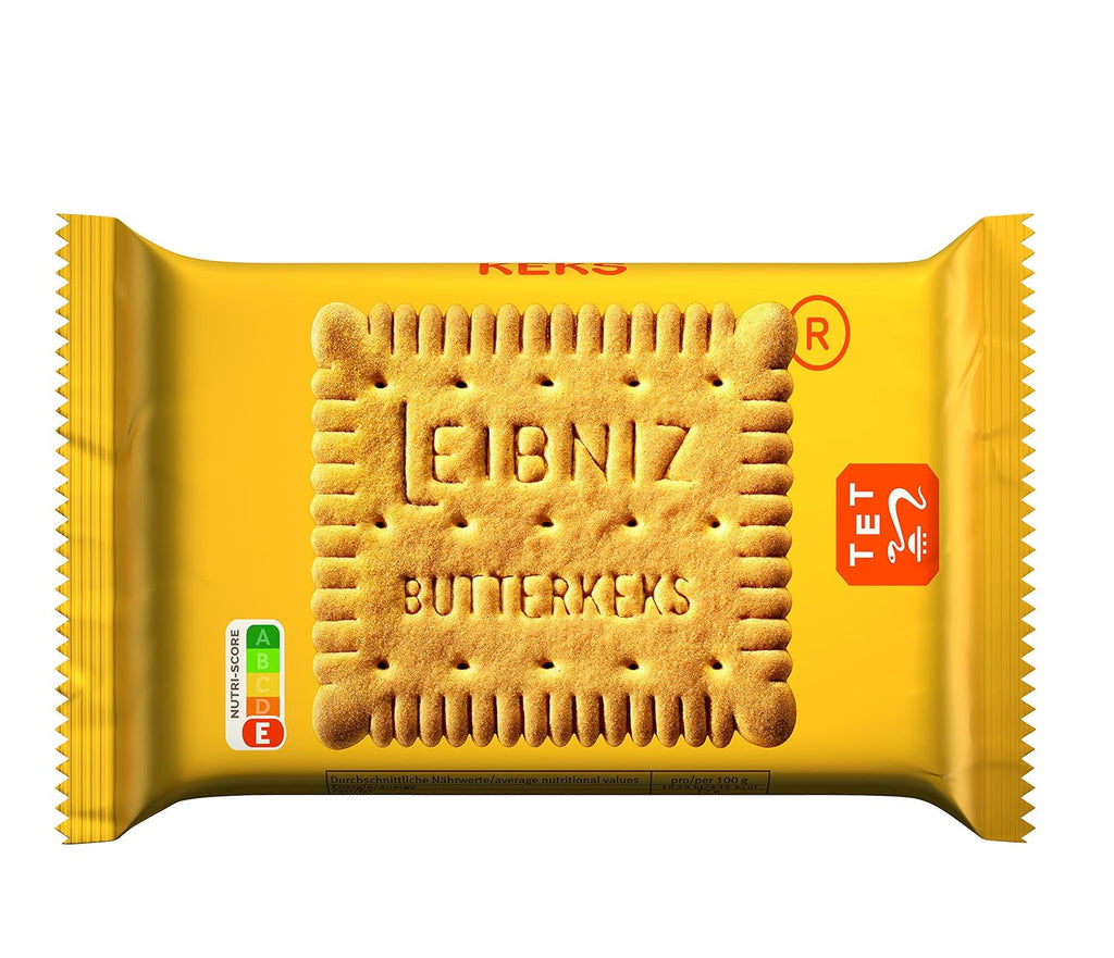 LEIBNIZ Biscuiți cu unt originali, pachet de 22 de gustări, biscuiții cu unt numărul 1, biscuiți crocanți într-un pachet mare practic (22 x 50 g), perfecți pentru călătorii