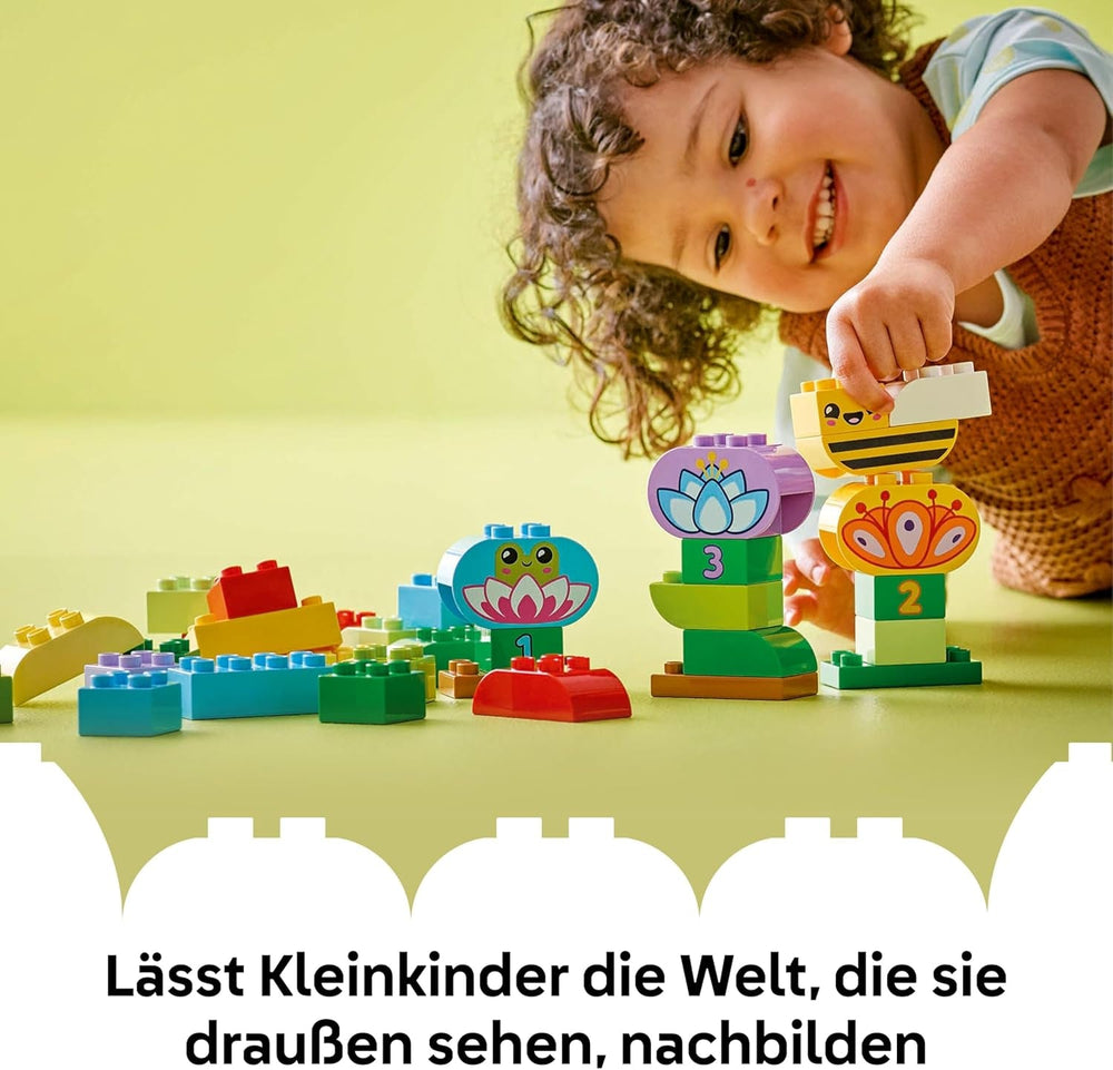 LEGO DUPLO Town Kreativer Blumengarten - Motorikspielzeug für Kinder ab 2 Jahren - Montessori Spielzeug - Lernspielzeug für Vorschulkinder - Garten Spiel für Kleinkinder - Geschenkidee 10444