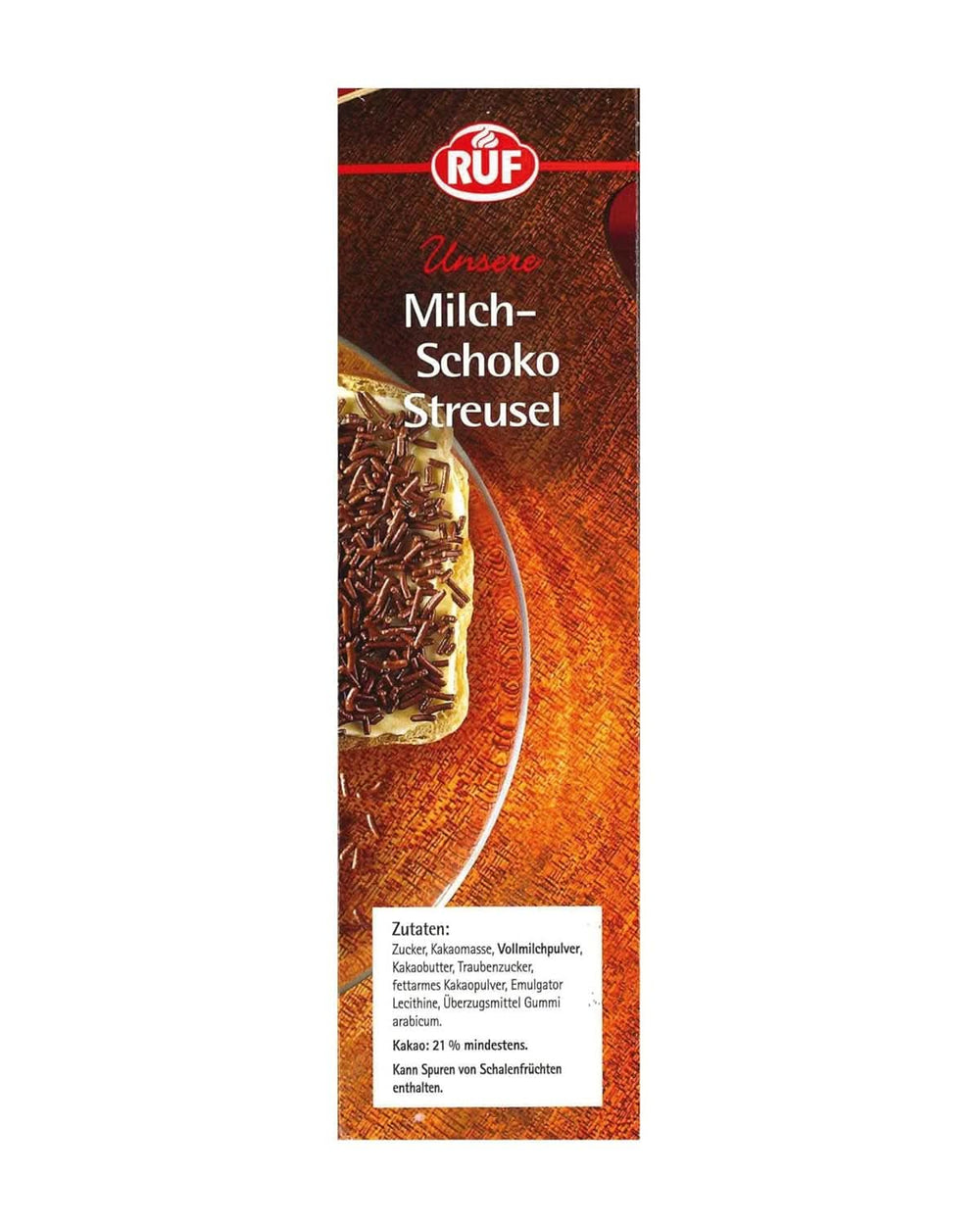 RUF Vermicelli Milchschokolade, 500 Gramm, glutenfreie Streusel Naty Shop