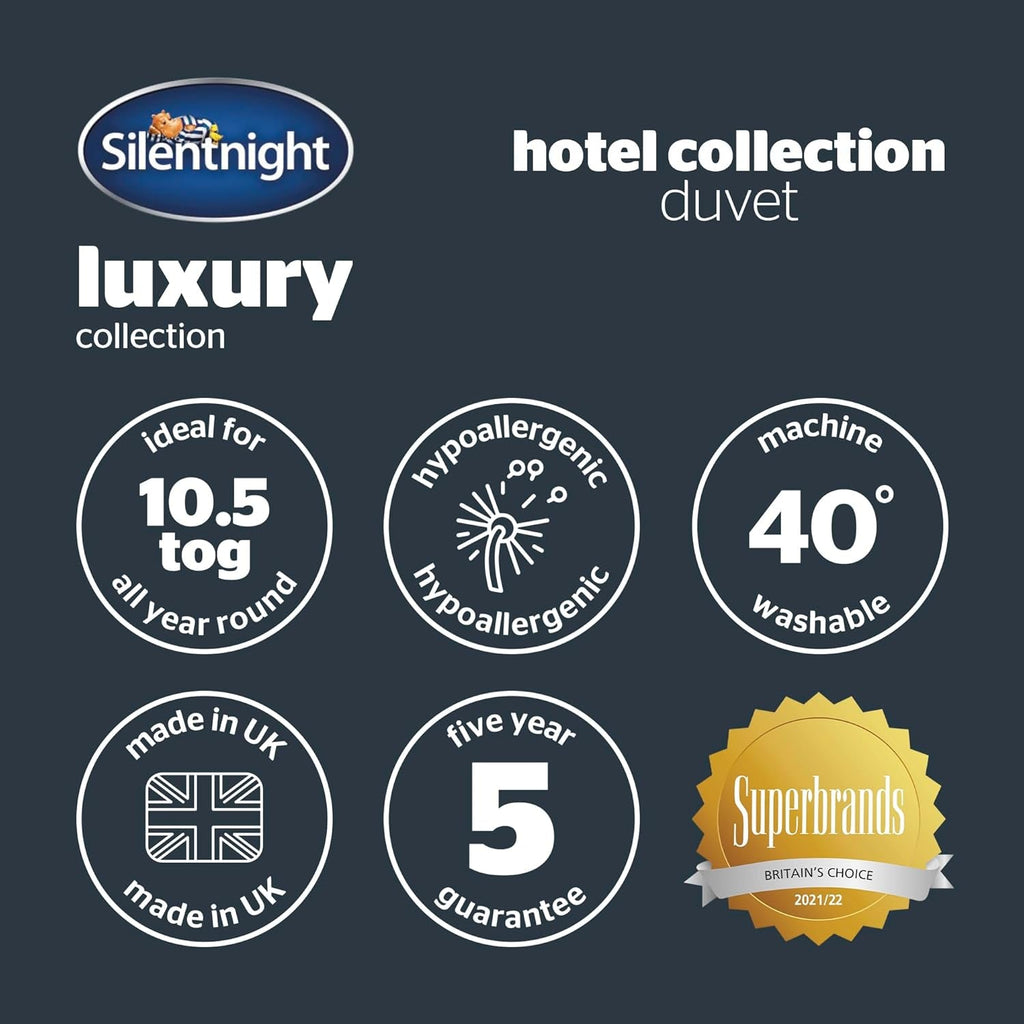 Plapumă Silentnight Hotel Collection 10.5 Tog - pat dublu, poliester, alb Plapumi si pilote Naty Shop