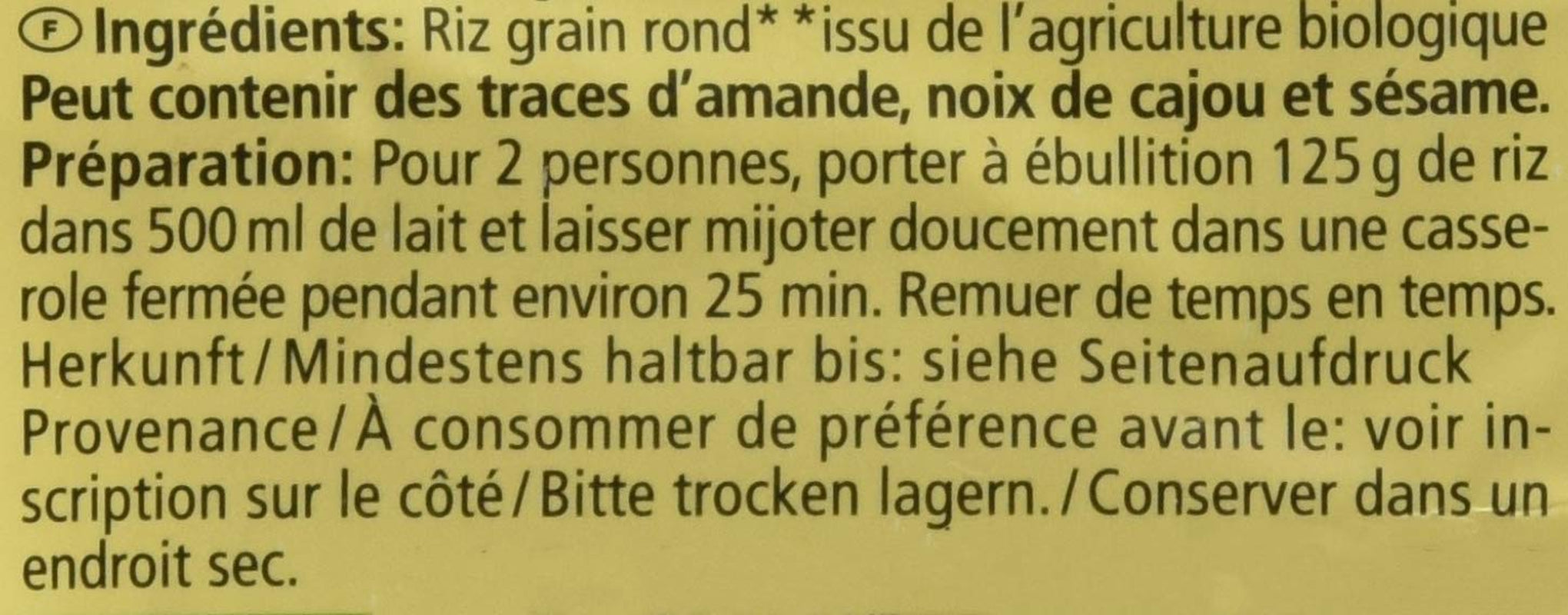 Budincă de orez organică, 500g