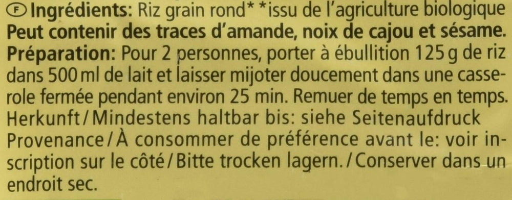 Budincă de orez organică, 500g