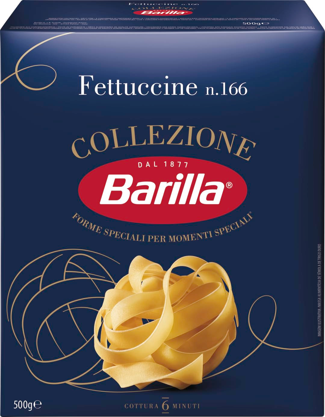 Paste Barilla Collezione Fettuccine, (1 x 500 g) (Pachet de 3)