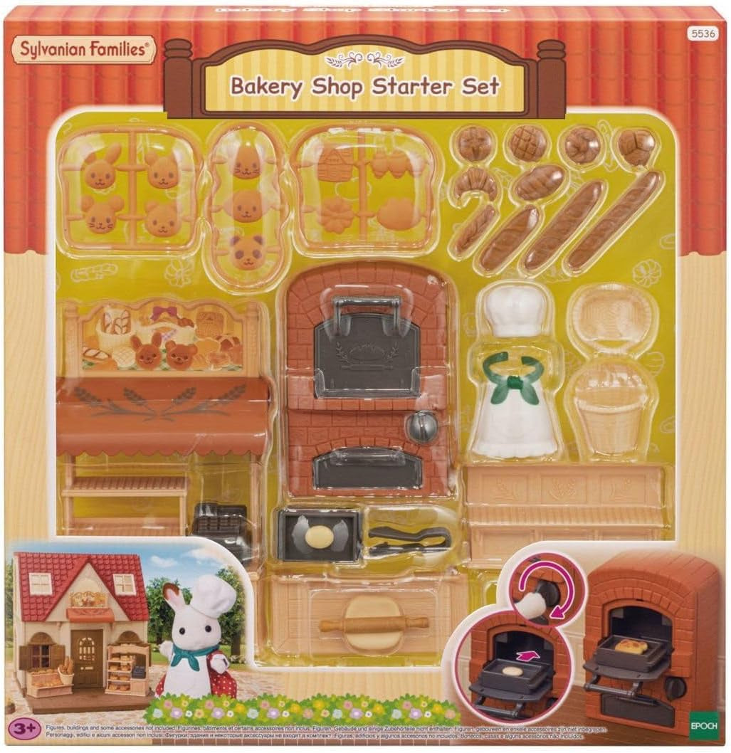 Sylvanian Families 5536 Set brutărie pentru casa de pornire - Casa de păpuși Playset Casute de papusi Naty Shop Titlu implicit