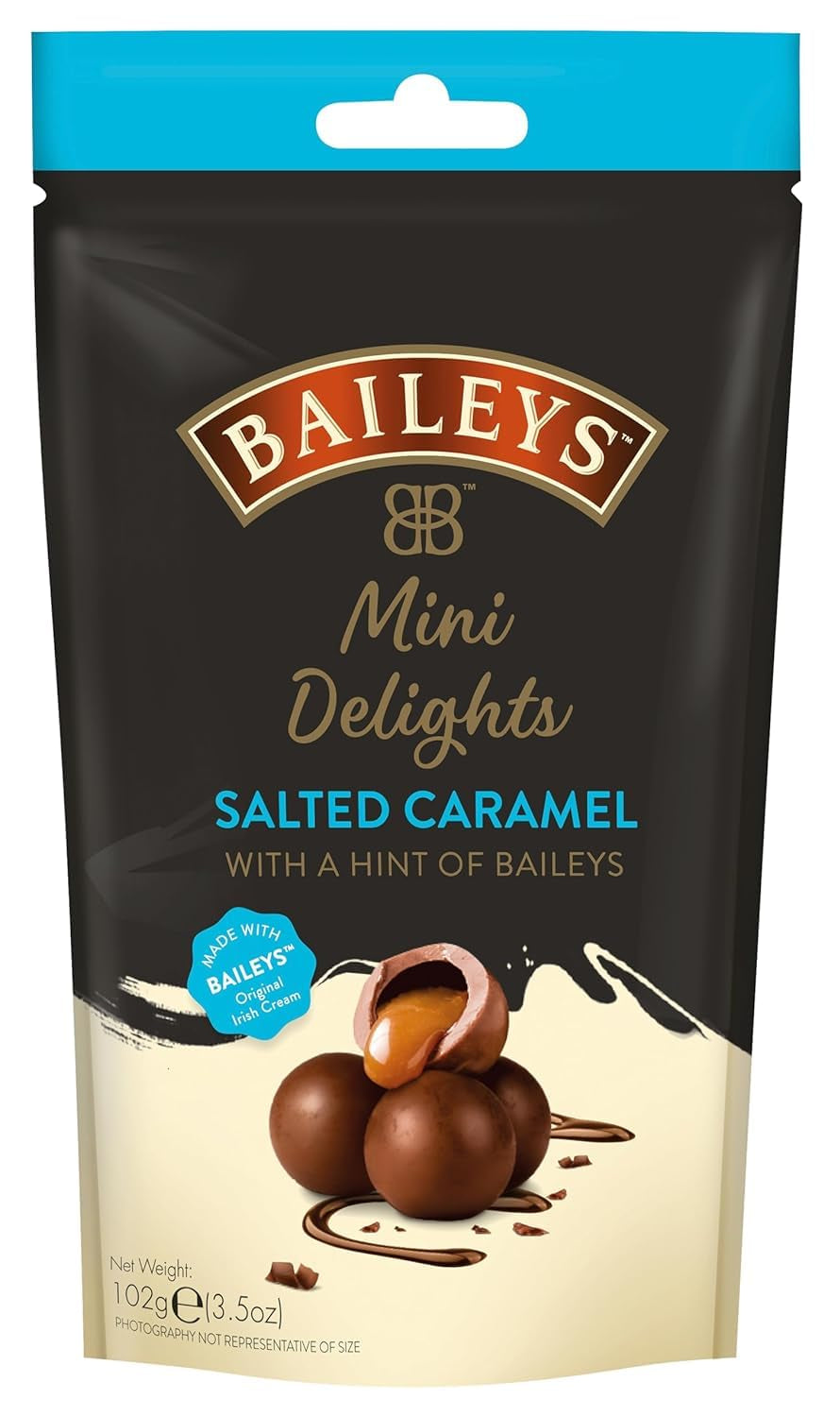 Baileys Chocolate Mini Delights Strawberries & Cream | 1 X 102 G | Zartschmelzende Mini-Pralinen | Pralinen Geschenk | Gefüllt Mit Baileys Likör Naty Shop 102 G (1Er Pack) Karamell