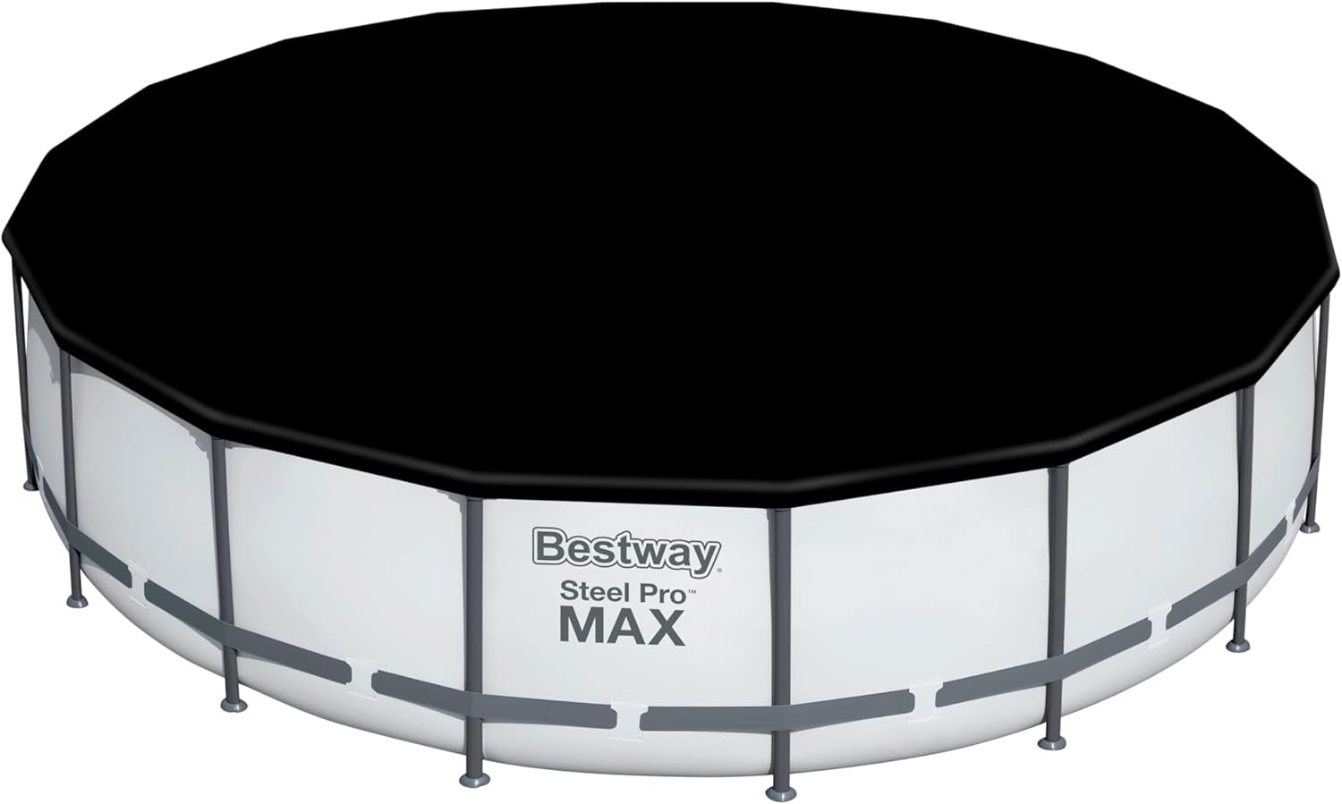 Prelată Bestway din PVC Ø 555 cm, neagră, rotundă