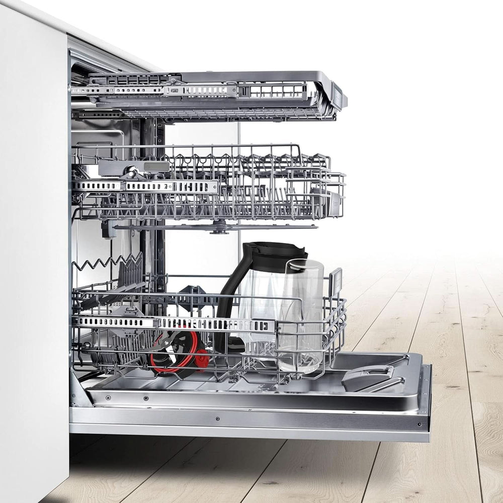 Bosch Standmixer Vitapower Serie 4 MMB6382M, Edelstahl-Klingen Made in Germany, 1.5L Thermosafe Glasbehälter, Stopfer, Sicherheitsdeckel, Spülmaschinengeeignete Teile, 30.000 U/Min, 1200 W, Edelstahl Kitchen Naty Shop