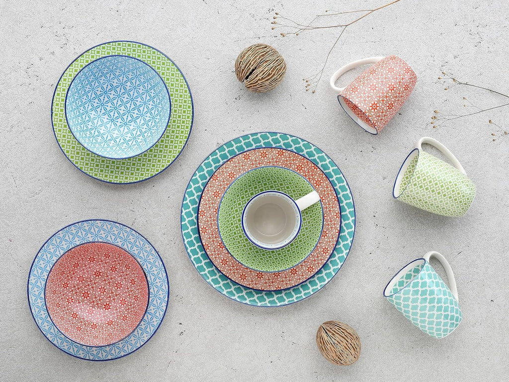 Creatable, 17362, Serie Mediterran, set veselă 16 piese, serviciu combinat din ceramică Seturi vesela masa Naty Shop