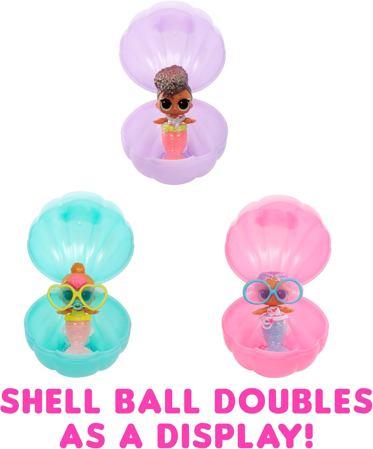 L.O.L. Surpriză! Mermaids Baby Sisters - Cu cozi care își schimbă culoarea, Selecție surpriză, Conține 1 păpușă cu accesorii drăguțe, Colecționează toate cele 8 păpuși, Pentru copii cu vârsta de 4 ani și peste Papusi Naty Shop