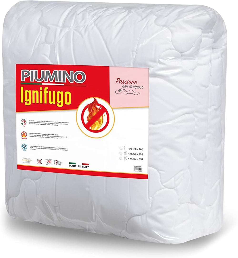 V.I.P. Very Important Pillow Daunendecke für den Winter, Klasse 1 zugelassen, 100 % Polyester, Silikon, Pappe, 155 x 205 cm, Größe 300, weiß Steppdecken und Steppdecken Naty Shop
