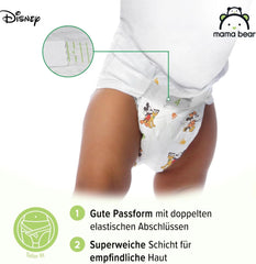 Windeln Mama Bear Disney Ultra Dry Größe 4 (8-14 kg), weiß, 84 Stück (1 Packung) Naty Shop