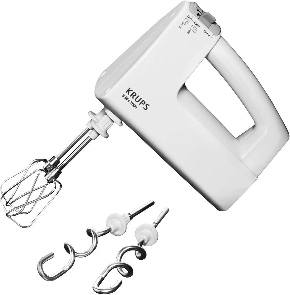 Krups 3Mix 7000 Handmixer 60 Jahre Special Edition, 500 Watt, Knet- Und Rührhaken Aus Edelstahl, Langes Netzkabel, Zubehörtasche, F6085811, Schwarz/Kupfer Kitchen Naty Shop Single