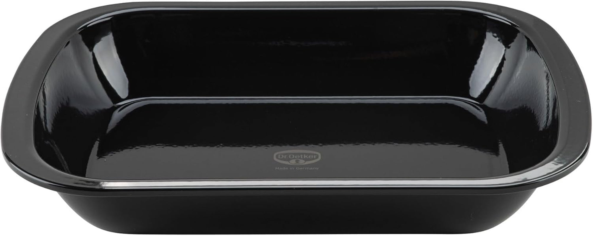 Dr. Oetker Back-Idee Kreativ Dessert- Und Auflaufform Aus Emaille, 39,5 X 28 X 6,5 Cm– Hitzebeständig Bis 400°C, Schnittfest, Kratzfest, Induktionsgeeignet, Schwarz Formen und Backbleche Naty Shop