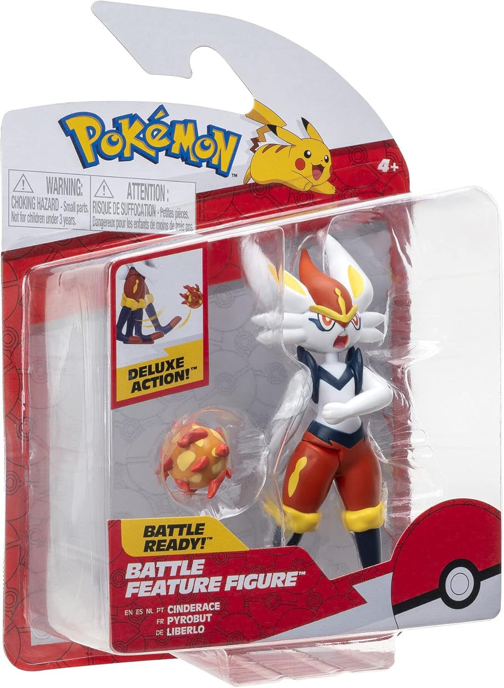 Pokémon PKW0164 – Battle Feature Figure – Liberlo Offizielle bewegliche Figur 11,5 cm Actionfiguren Naty Shop