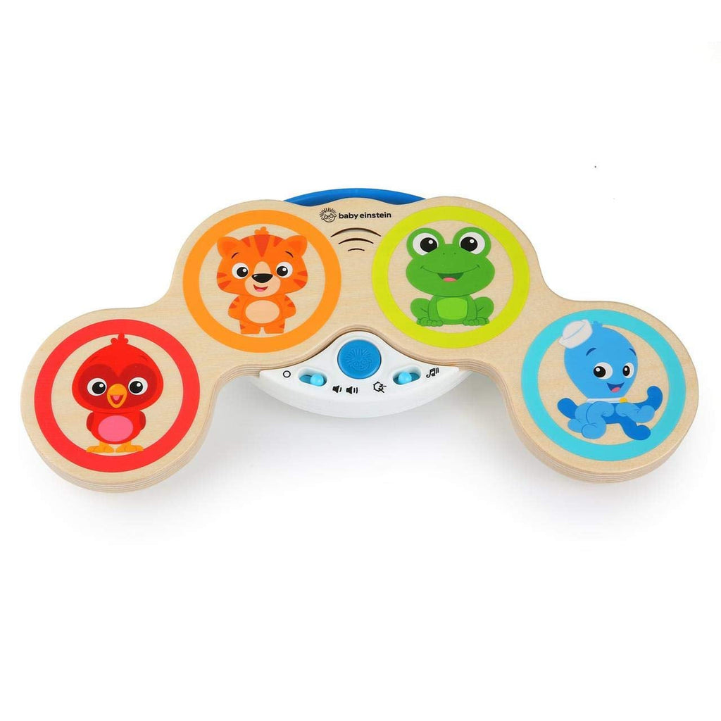 Jucărie muzicală Baby Einstein Magic Touch cu tambur din lemn, pentru vârsta de 6 luni și mai mult & Hape Penguin Musical Wobbler , Wobbling Melody colorat, Roly-Poly Toy pentru copii de 6 luni și mai mult Jucarii Bebe Naty Shop