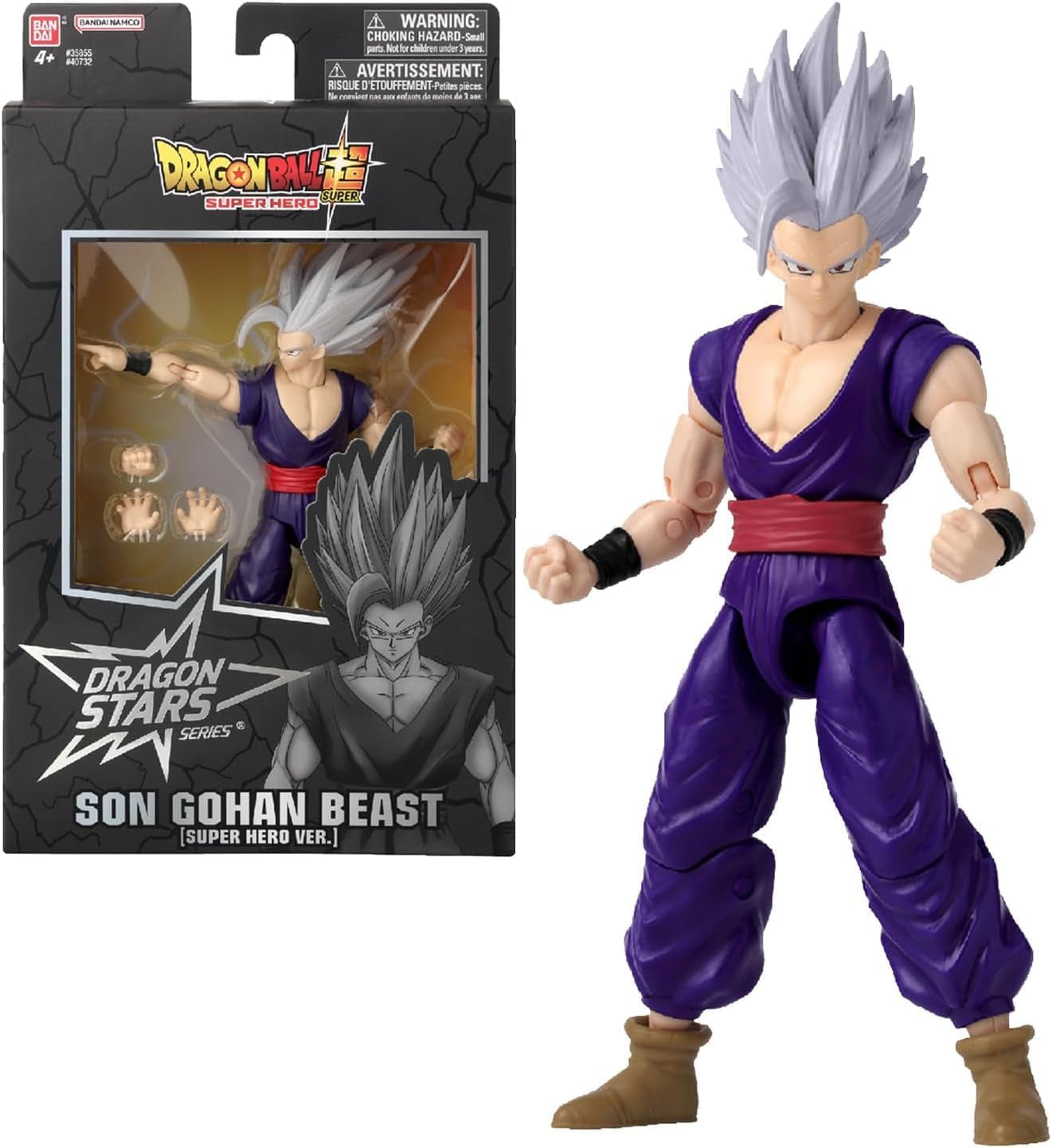 BANDAI – Dragon Ball Super – Dragon Stars Figur 17 cm – Goku Ultra Instinct – Offizielle Dragon Ball-Lizenz – Goku bewegliche Figur – Spielzeug für Kinder ab 4 Jahren – 35994J Actionfiguren Naty Shop Son Gohan Beast (Dragon Ball Super Super Hero)