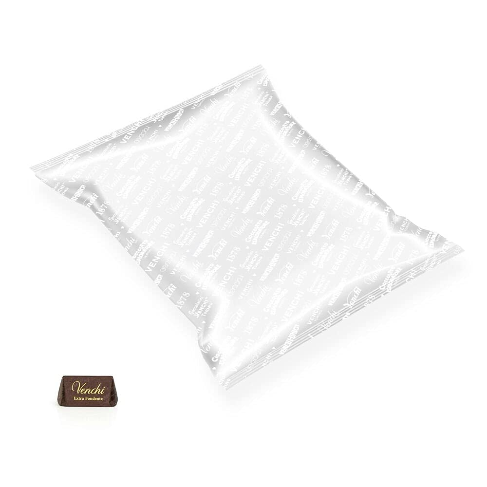 Praline de ciocolata neagra, fara gluten, Extra Venchi Gianduiotti la pachet vrac 1 Kg Bomboane de Ciocolata Naty Shop