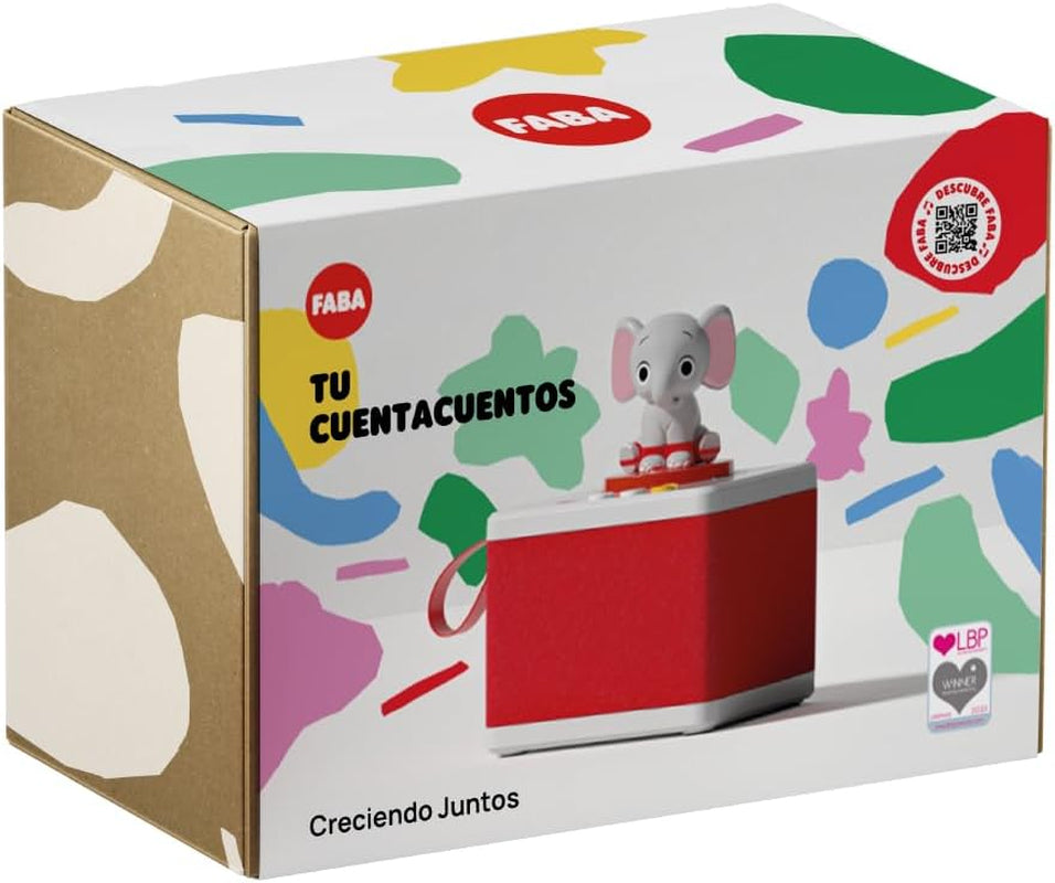 - Povești pentru fete și băieți, difuzor cu personajul elefant, joc educativ, conținut în spaniolă, potrivit de la vârsta de 0 ani Jucarii Bebe Naty Shop