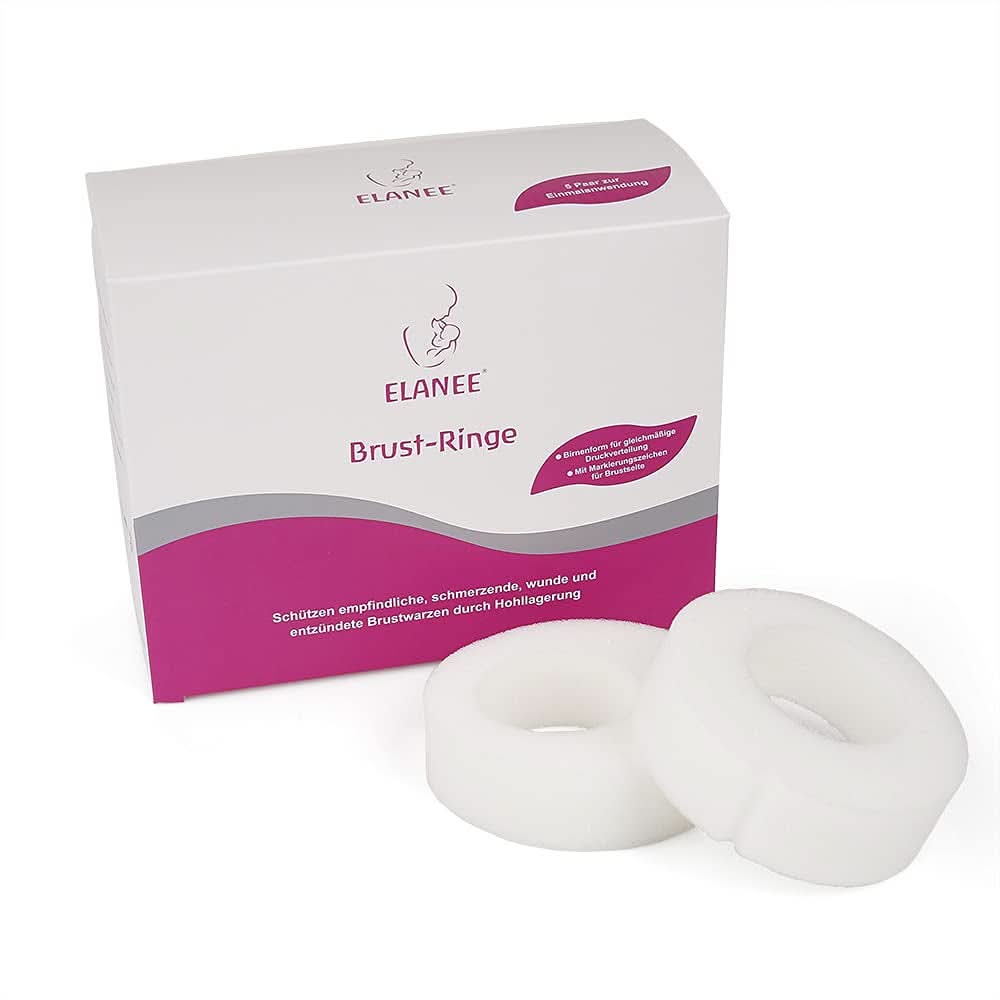 ELANEE Brust-Ringe, Schutz Der Brustwarze Bh-Kontakt Durch Hohllagerung, Ideal Bei Wunden, Entzündeten Brustwarzen Durch Stillen, 10 Stück (222-00) Zubehör Essen und Stillen Bebe Naty Shop 10 Stück (1Er Pack)