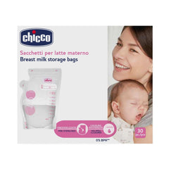 Chicco Milchbeutel mit 30 Stück, auslaufsicher, 250 ml Zubehör Essen und Stillen Bebe Naty Shop