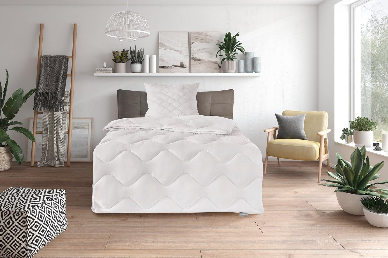 Traumnacht Cosy - Bettwäscheset 4 Jahreszeiten, 1 X teilbare Bettdecke 135