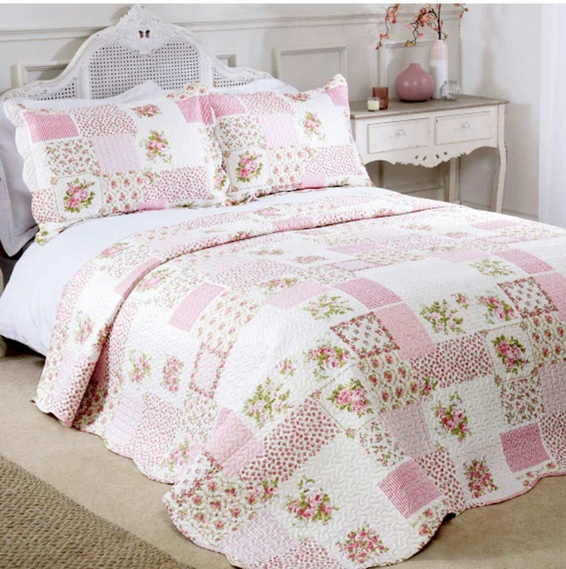 Emma Barclay Bettbezug aus 100 % Polyester, Cotswold-Einzelbett, rosa Rose. Betten und Bettdecken, Emma Barclay Rose, King-Size-Größe