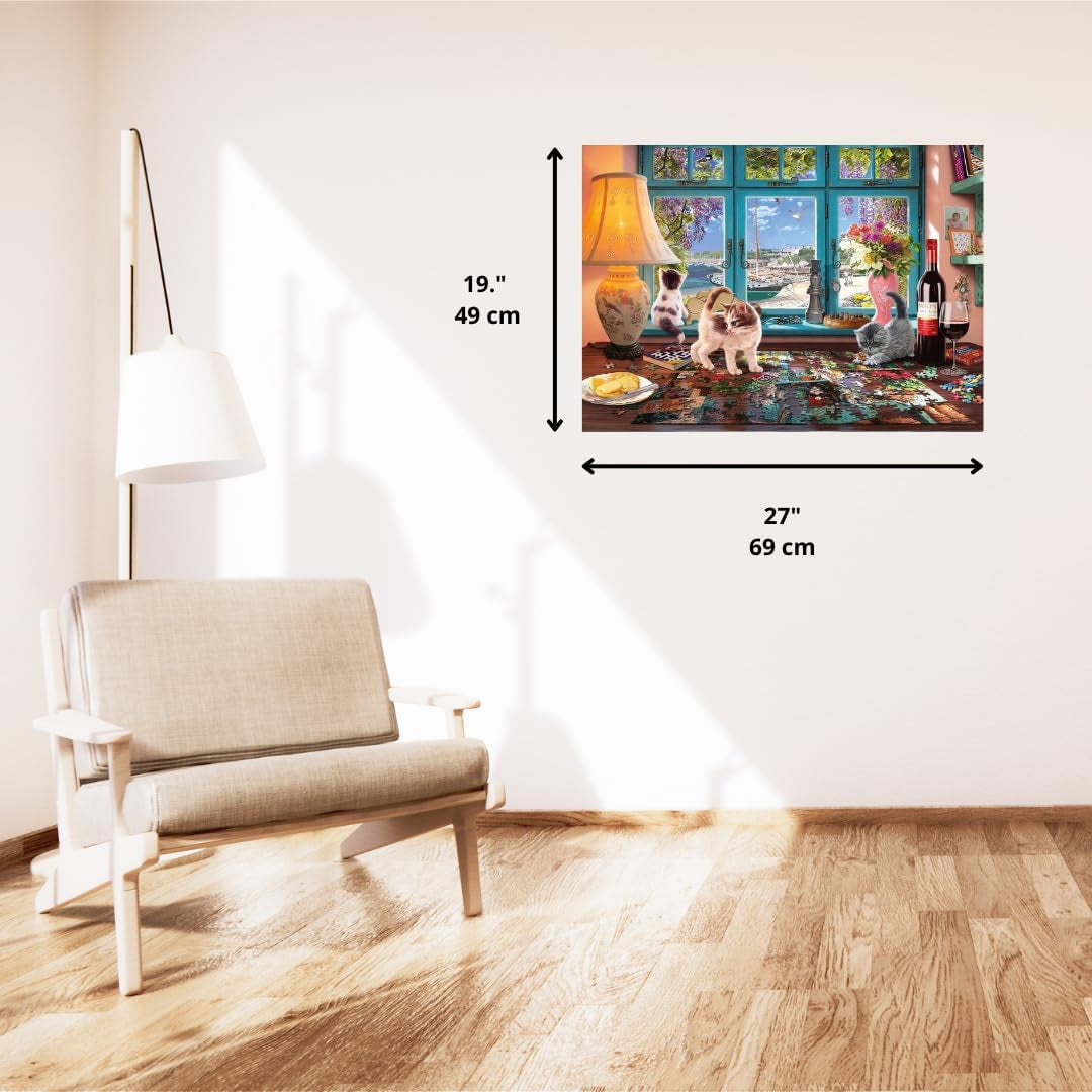 Schmidt Spiele 58344 Am Puzzletisch, 1000 Teile Puzzle Naty Shop