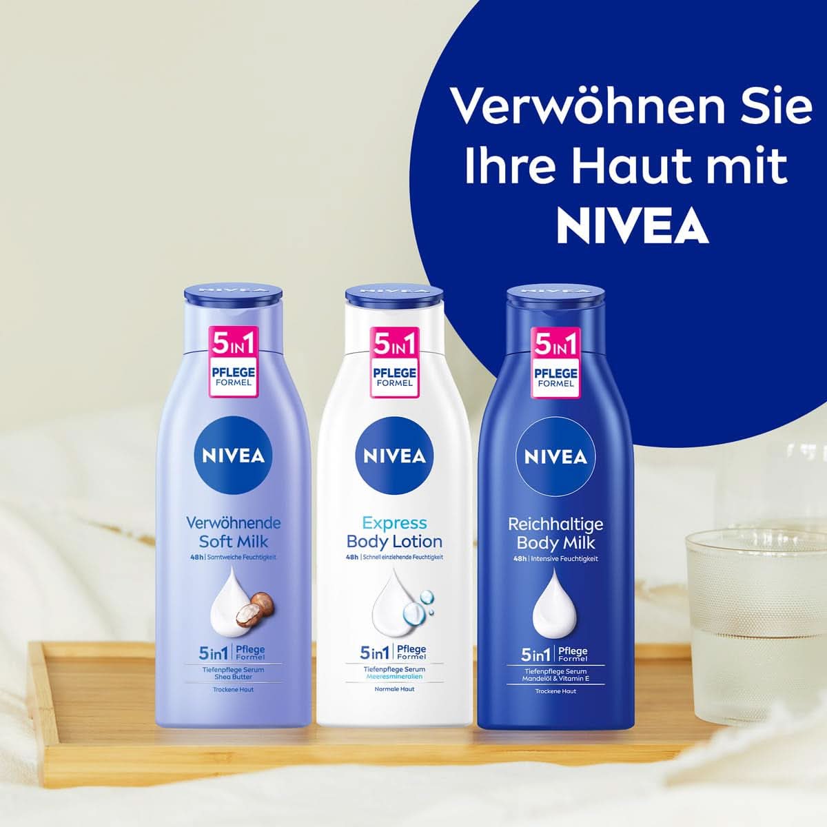 NIVEA Reichhaltige Körpermilch, 250 ml Kosmetik und Schönheit Naty Shop