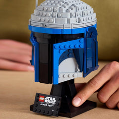 LEGO Star Wars 75408 Jango Fett-Helm – Mandalorianer-Bauset für Erwachsene – Modell mit Ständer, Namensschild und verstellbarer Antenne – Geschenk für Attack of the Clones-Fans. Bausets Besuchen Sie den LEGO-Store