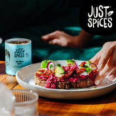 Just Spices Stullen Spice I Würze belegte Brote mit 13 leckeren Zutaten in einem Gewürzmix I Gewürzdose, 50 g