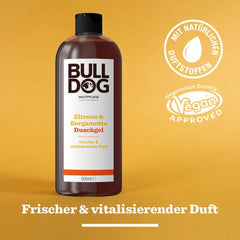 BULLDOG, Duschgel für Männer mit Zitrone und Bergamotte, 500 ml Dusche und Bad Naty Shop