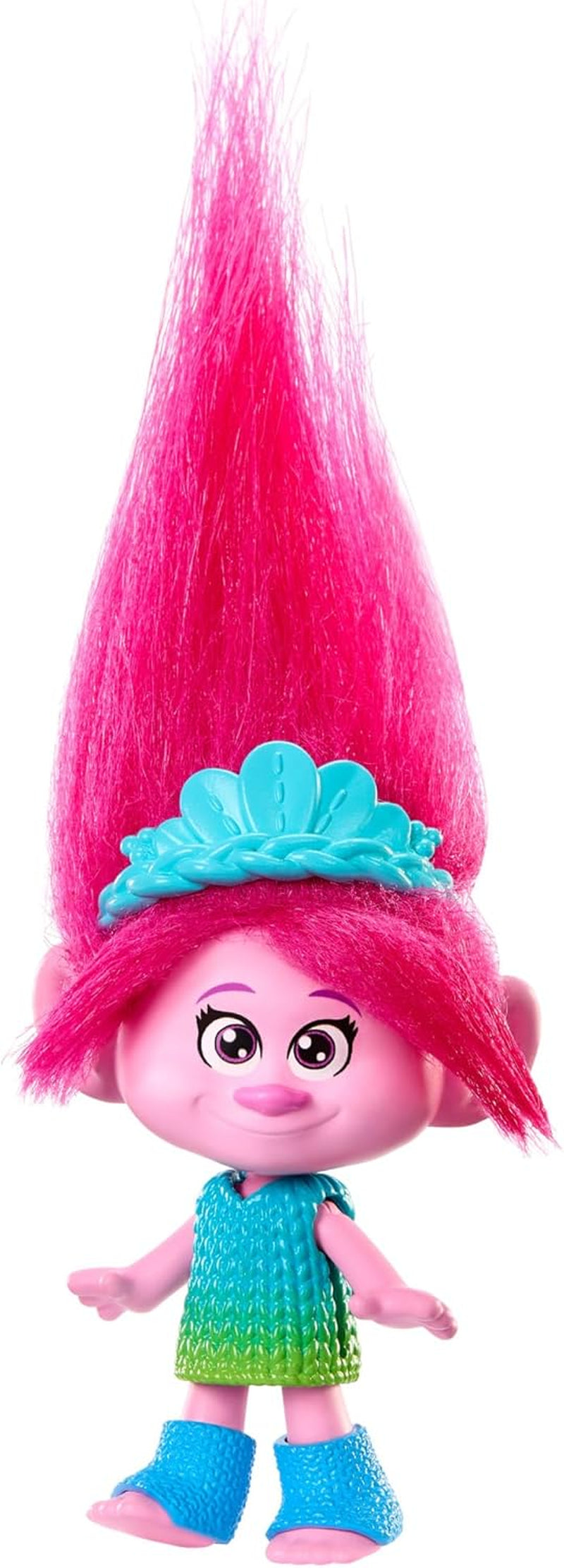 Mattel DREAMWORKS TROLLS Together Strong – Queen Poppy, Viva, Branch, Guy Diamond mit Tiny Diamond mit Plüschhaar und 5 Gelenken, ab 3 Jahren, HNF07 Naty Shop Dolls Queen Poppy