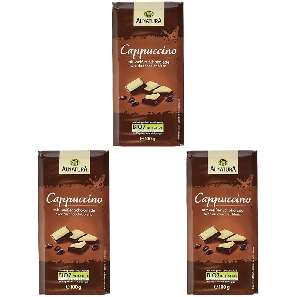 Ciocolată organică umplută cu cappuccino, 100g