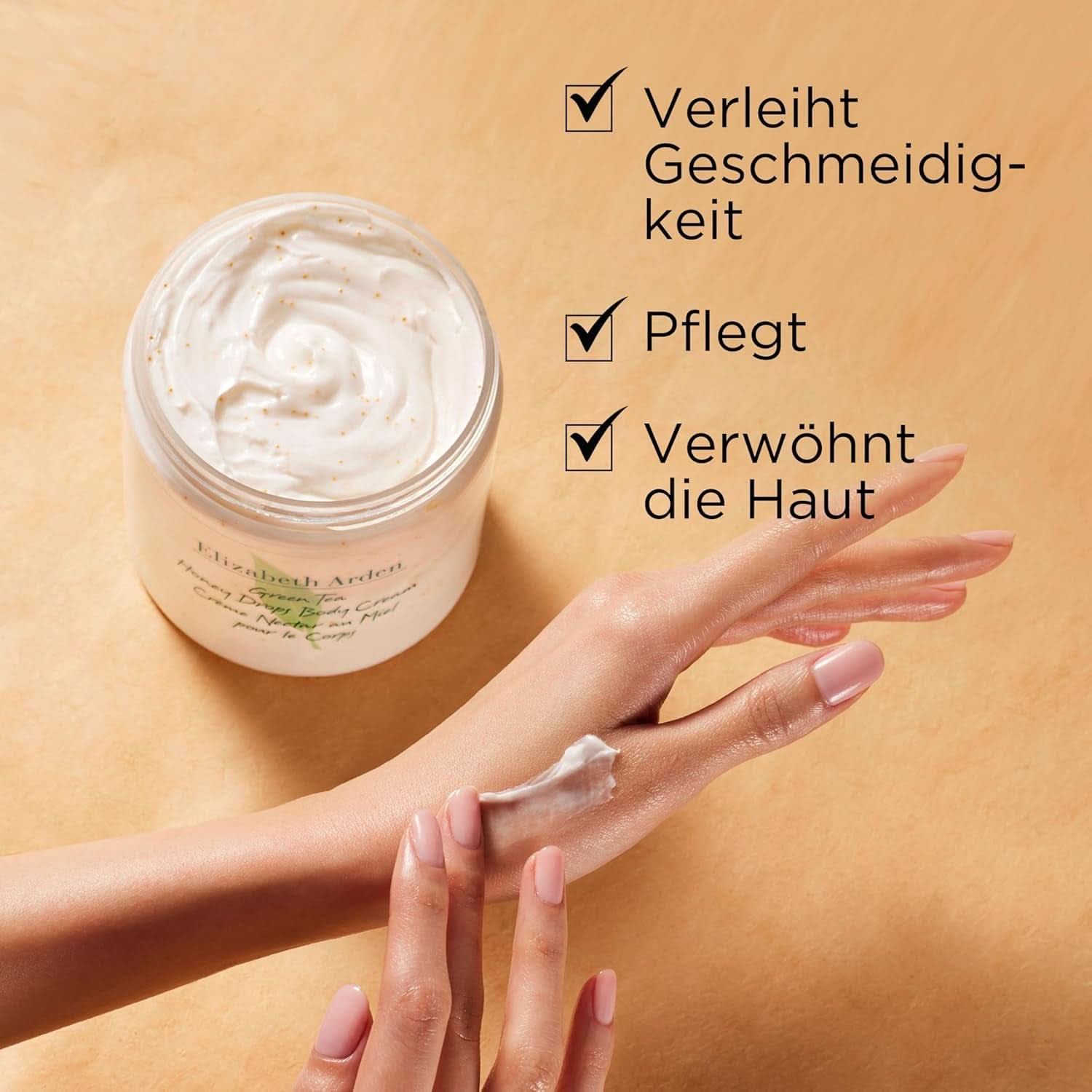 Elizabeth Arden, Körpercreme angereichert mit Grüntee-Extrakt, natürlichem Honig und pflegender Sheabutter, 500 ml Dusche und Bad Naty Shop