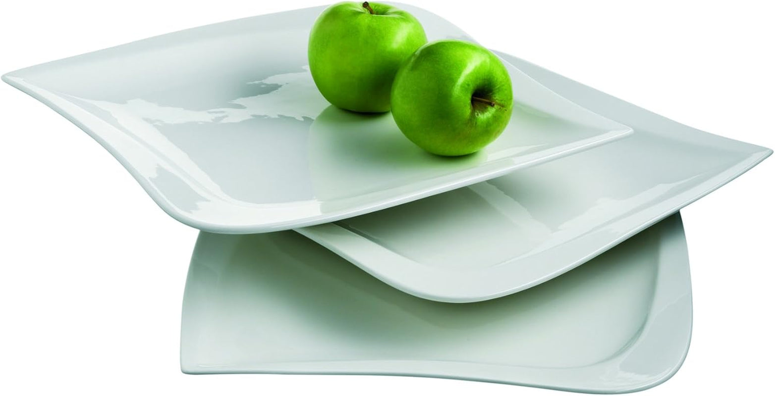 Mäser La Musica-Serie, Kombiservice, Porzellan-Geschirrsets Naty Shop 30 cm Teller-Set mit 3 Stück