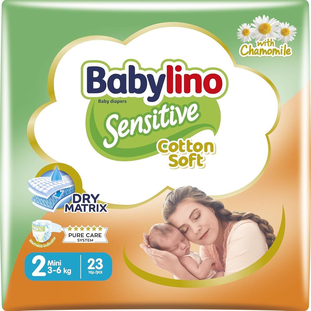 Scutece pentru bebeluși Sensitive, mărimea 1, nou-născuți (2-5 kg), 26 bucăți