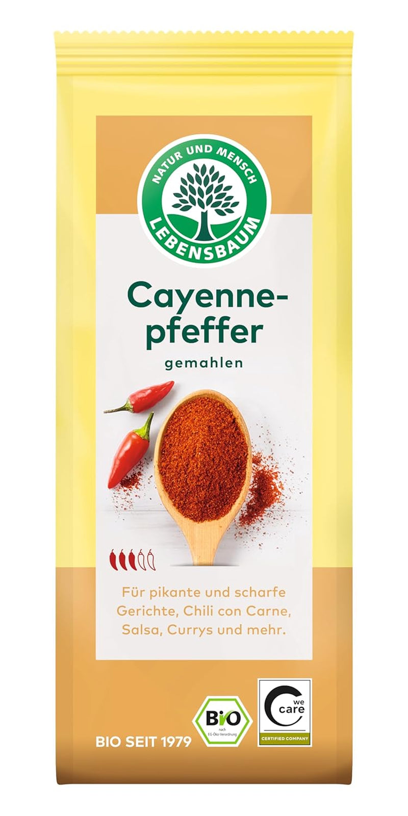 Lebensbaum Chillipulver (Cayennepfeffer) (1 x 50 g)- Bio