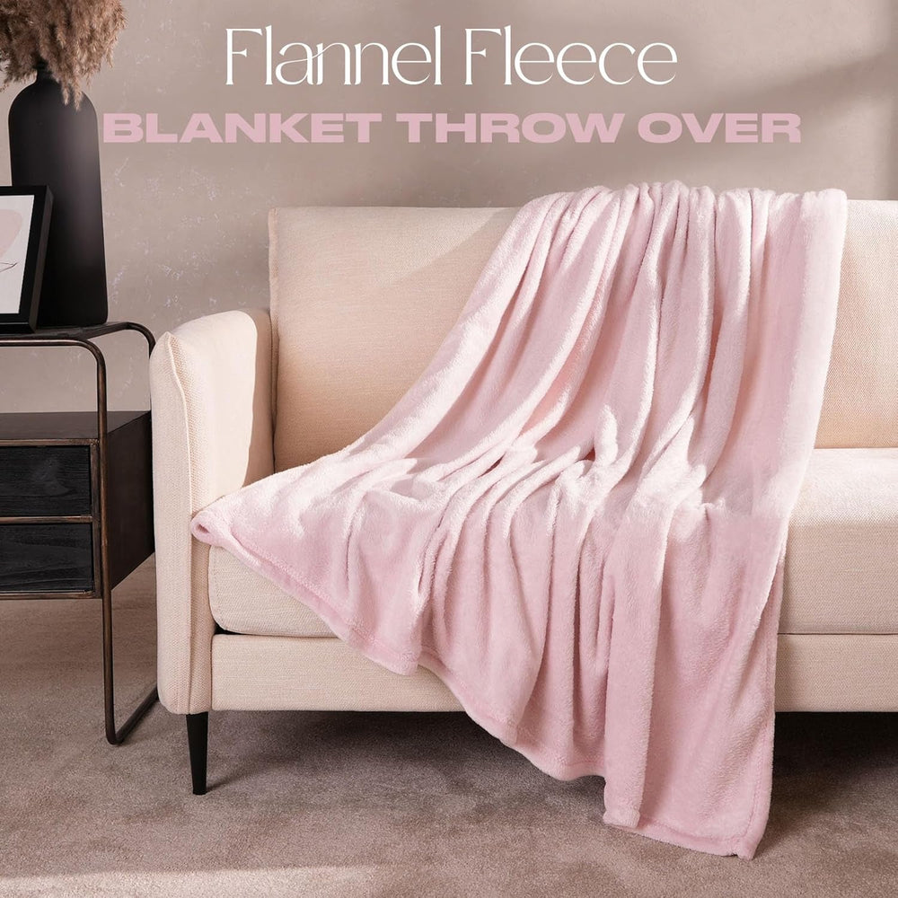 Brentford's Flanell-Fleecedecke, extra weich, groß, flauschig, warm, Tagesdecke für Schlafzimmer, Einzelbett, Sofa, Couch, Blush Pink – 120 x 150 cm. Betten und Decken. Beuche den Brentfords-Store