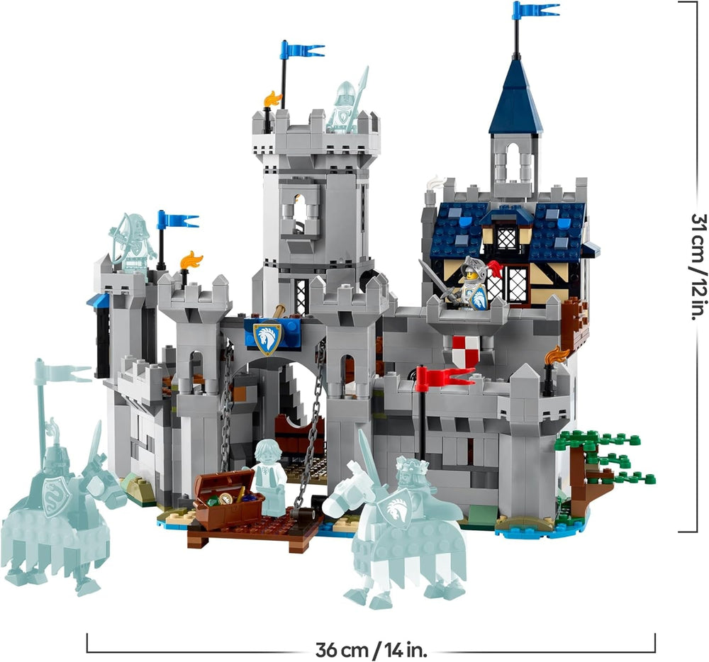 LEGO Creator Ritterburg im Mittelalter - 3-in-1-Bauset - Spielzeug Ritterburg - Umwandelbar in Ritterturnier-Szene oder Stadt - 6 Minifiguren - Geschenk für Jungen und Mädchen ab 9 Jahren 31168
